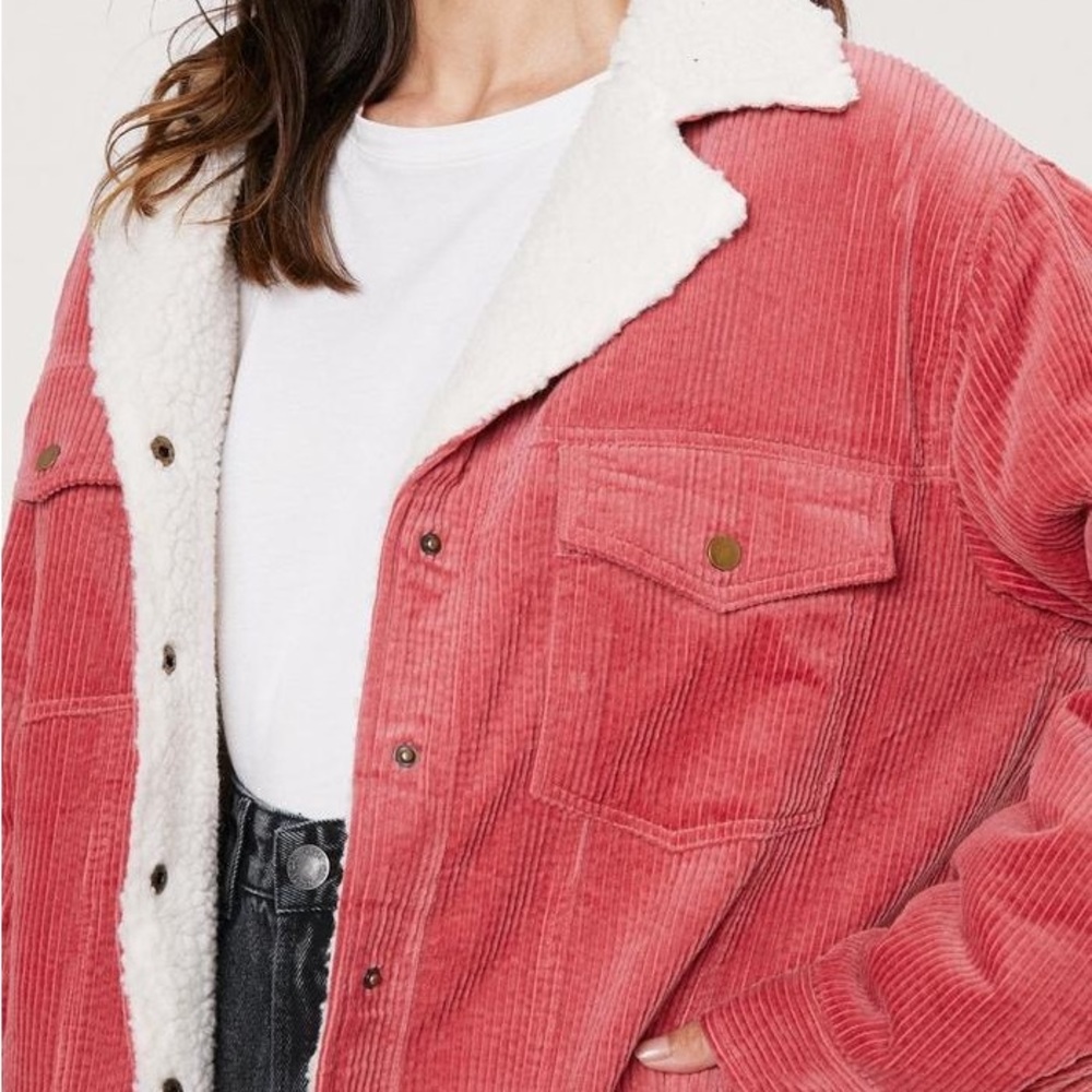 Nasty Gal Corduroy Trucker Bomber Jacket - Picture 3 of 10